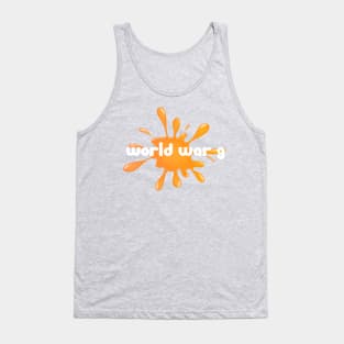 Orange Splat Tank Top